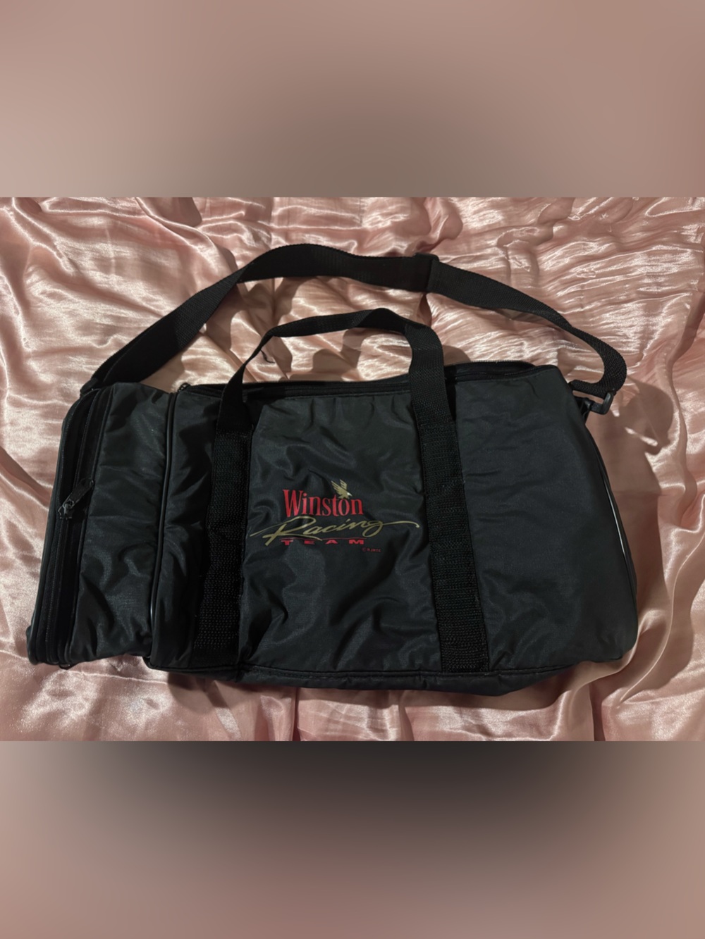 Vintage 90s Winston Racing Team NASCAR Travel Shoulder Bag